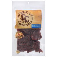 Cattleman's Cut Beef Jerky, Peppered - 10 Ounce 