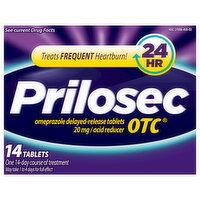 Prilosec OTC Acid Reducer, 24 Hr, 20 mg, Tablets