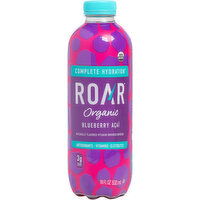 Roar Vitamin Enhanced Beverage, Organic, Blueberry Acai