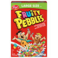 Fruity Pebbles Cereal, Large Size - 15 Ounce 