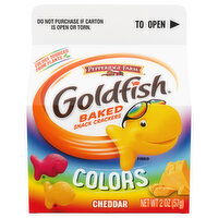 Goldfish Baked Snack Crackers, Cheddar, Color