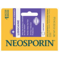 Neosporin Ointment, Lidocaine, Maximum Strength - 0.5 Ounce 