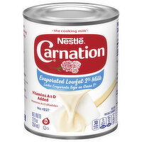 Carnation Evaporated Milk, Lowfat, 2% Milkfat - 12 Fluid ounce 