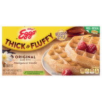 Eggo Waffles, Original, Belgian Style, Thick & Fluffy - 6 Each 