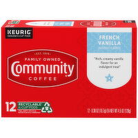 Community Coffee Coffee, French Vanilla, Single-Serve Cups - 12 Each 