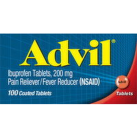 Advil Ibuprofen, 200 mg, Coated Tablets - 100 Each 