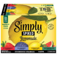 Simply Spiked Beer, Lemonade, Variety Pack - 12 Each 