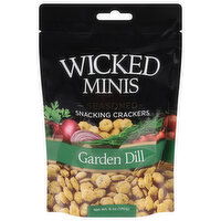 Wicked Minis Snacking Crackers, Garden Dill, Seasoned - 6 Ounce 