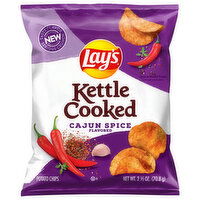 Lay's Potato Chips, Cajun Spice Flavored, Kettle Cooked