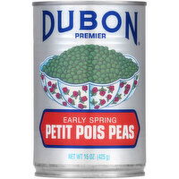 Dubon Premier Early Spring Petit Pois Peas - 15 Ounce 