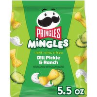 Pringles Puffed Snacks, Dill Pickle and Ranch - 5.5 Ounce