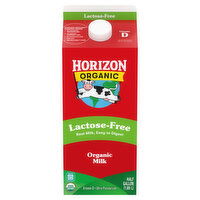 Horizon Organic Milk, Organic, Lactose-Free - 0.5 Gallon 