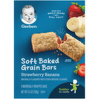 Gerber Cereal Bars, Strawberry Banana - 5.5 Ounce 