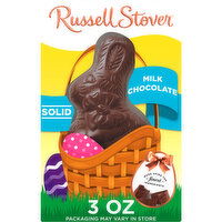 Russell Stover Easter Bunny Solid Milk Chocolate Candy Rabbit - 3 Ounce 