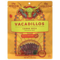 Vacadillos Beef, Air Dried, Habanero, Hot - 2 Ounce 