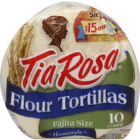 Tia Rosa Tortillas, Flour, Fajita Size