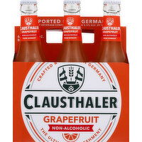 Clausthaler Malt Beverage, Grapefruit, Non-Alcoholic - 6 Each 