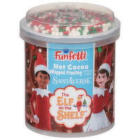 Pillsbury Whipped Frosting, Santaverse, Hot Cocoa - 12 Ounce