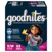 GoodNites Underwear, Girls, Disney Encanto, Small/Medium (43-68 lbs) - 44 Each 