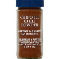 Morton & Bassett Chili Powder, Chipotle - 2 Ounce 