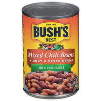 Bush's Best Mixed Chili Beans, Mild Chili Sauce, Kidney & Pinto Beans - 15.5 Ounce 