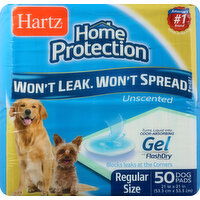 Hartz Dog Pads, Unscented, Regular Size - 50 Each 