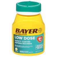 Bayer Aspirin (NSAID) Pain Reliever, Low Dose, 81 mg, Enteric Coated Tablets - 300 Each 