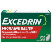 Excedrin Migraine Relief, Caplets - 200 Each 