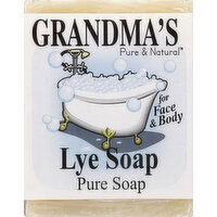 Grandmas Pure & Natural Lye Soap, Pure - 6 Ounce 