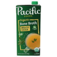 Pacific Foods Bone Broth, Organic, Unsalted Chicken