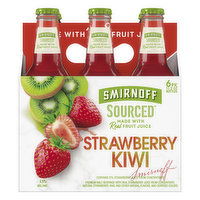 Smirnoff Beer, Strawberry Kiwi - 6 Each 