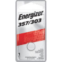 Energizer Battery, Silver Oxide, 357/303 - 1 Each 