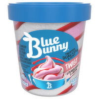 Blue Bunny Frozen Dairy Dessert, Strawberries & Cream, Twist