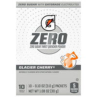 Gatorade Thirst Quencher Powder, Zero Sugar, Glacier Cherry