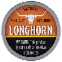 LongHorn Moist Snuff, Natural, Fine Cut