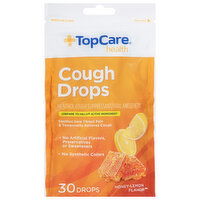 TopCare Cough Drops, Honey-Lemon Flavor - 30 Each 