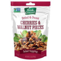 Fresh Gourmet Salad Topping, Dried & Sweet, Cherries & Walnut Pieces - 3.5 Ounce 