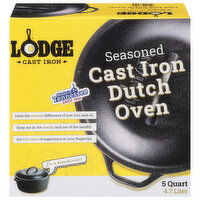 Lodge Dutch Oven, Seasoned, 5 Quart