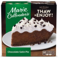 Marie Callender's Chocolate Satin Pie Frozen Dessert - 25.6 Ounce 