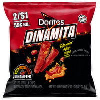 Doritos Tortilla Chips, Flamin' Hot Queso Flavored, Extra Hot, Rolled - 1.125 Ounce 