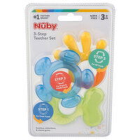 Nuby Teether Set, 3-Step, 3m+ - 1 Each 