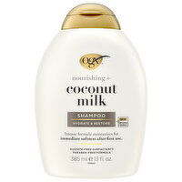 Ogx Shampoo, Coconut Milk, Nourishing + - 13 Fluid ounce 