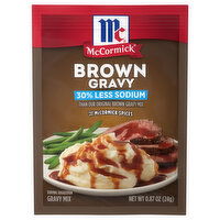 McCormick 30% Less Sodium Brown Gravy Seasoning Mix - 0.87 Ounce 