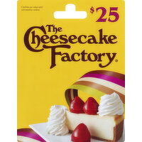 Cheesecake Factory Gift Card, $25 - 1 Each 