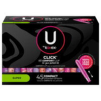 U by Kotex Tampons, Compact, Super, Unscented - 45 Each 