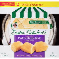 Sister Schubert's Yeast Rolls, Parker House Style, Value Pack - 2 Each 