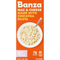 Banza Mac & Cheese, Made With Chickpea Pasta, White Cheddar - 5.5 Ounce 