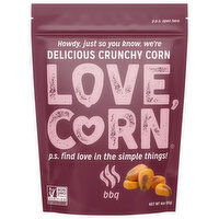 Love Corn Crunchy Corn, BBQ - 4 Ounce 