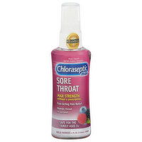 Chloraseptic Sore Throat, Max Strength, Spray, Wild Berries - 4 Fluid ounce 