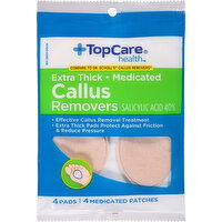 TopCare Callus Removers, Medicated, Extra Thick